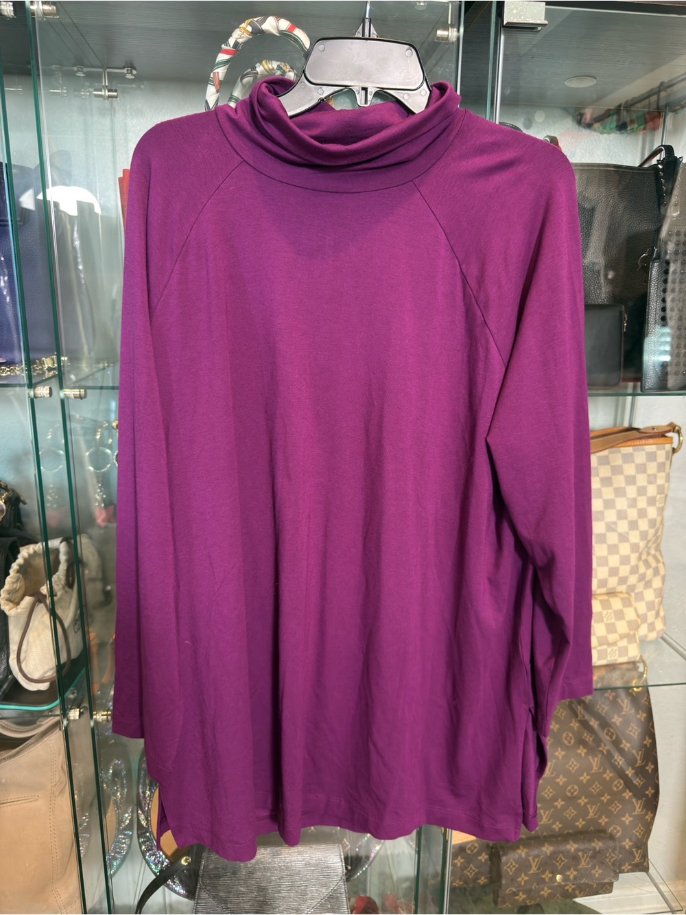 J. Jill Sugarbeet Purple Long Sleeve Top